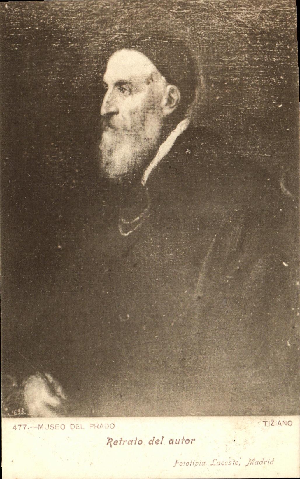 CPA Retrato Del Autor Museo del Prado Madrid