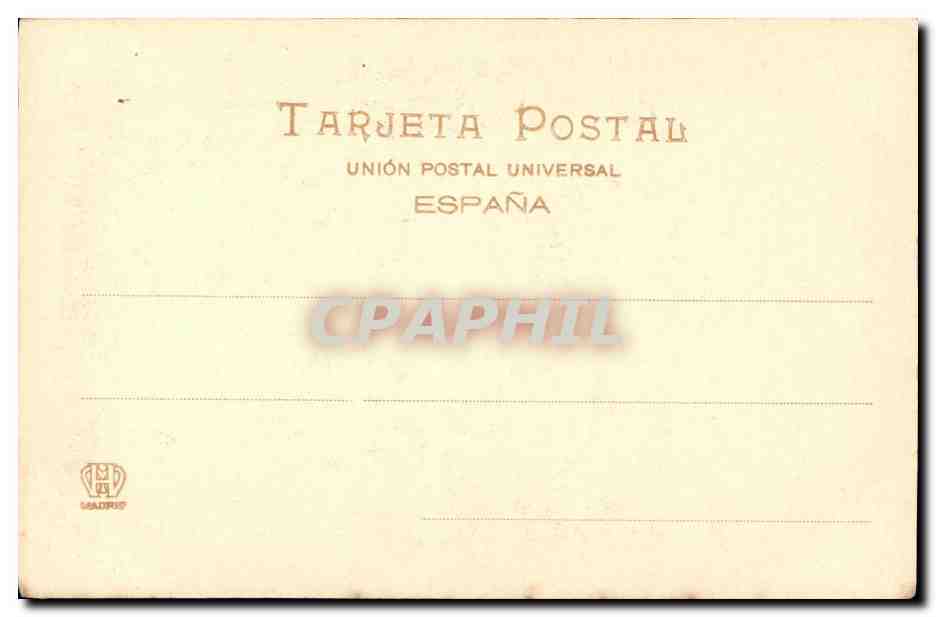 CPA La Virgen De Los Dolores Tiziano — Verso