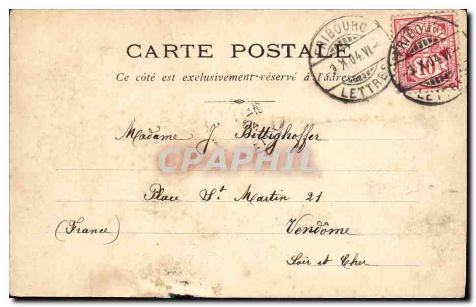 CPA Fribourg  — Verso