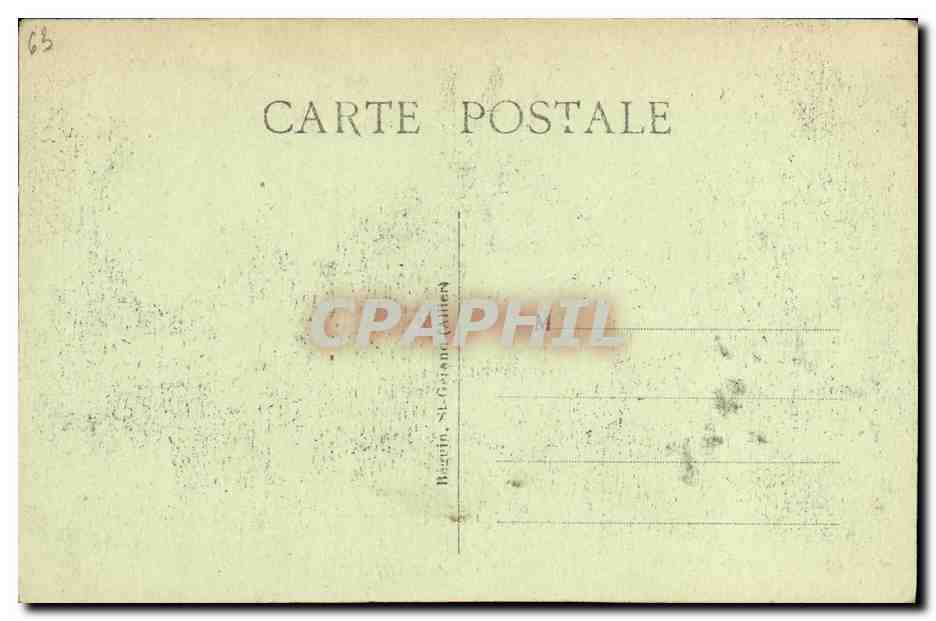Château de Randan — Auvergne — Collection Deluzarche-Gazet, n° 1611 — Verso