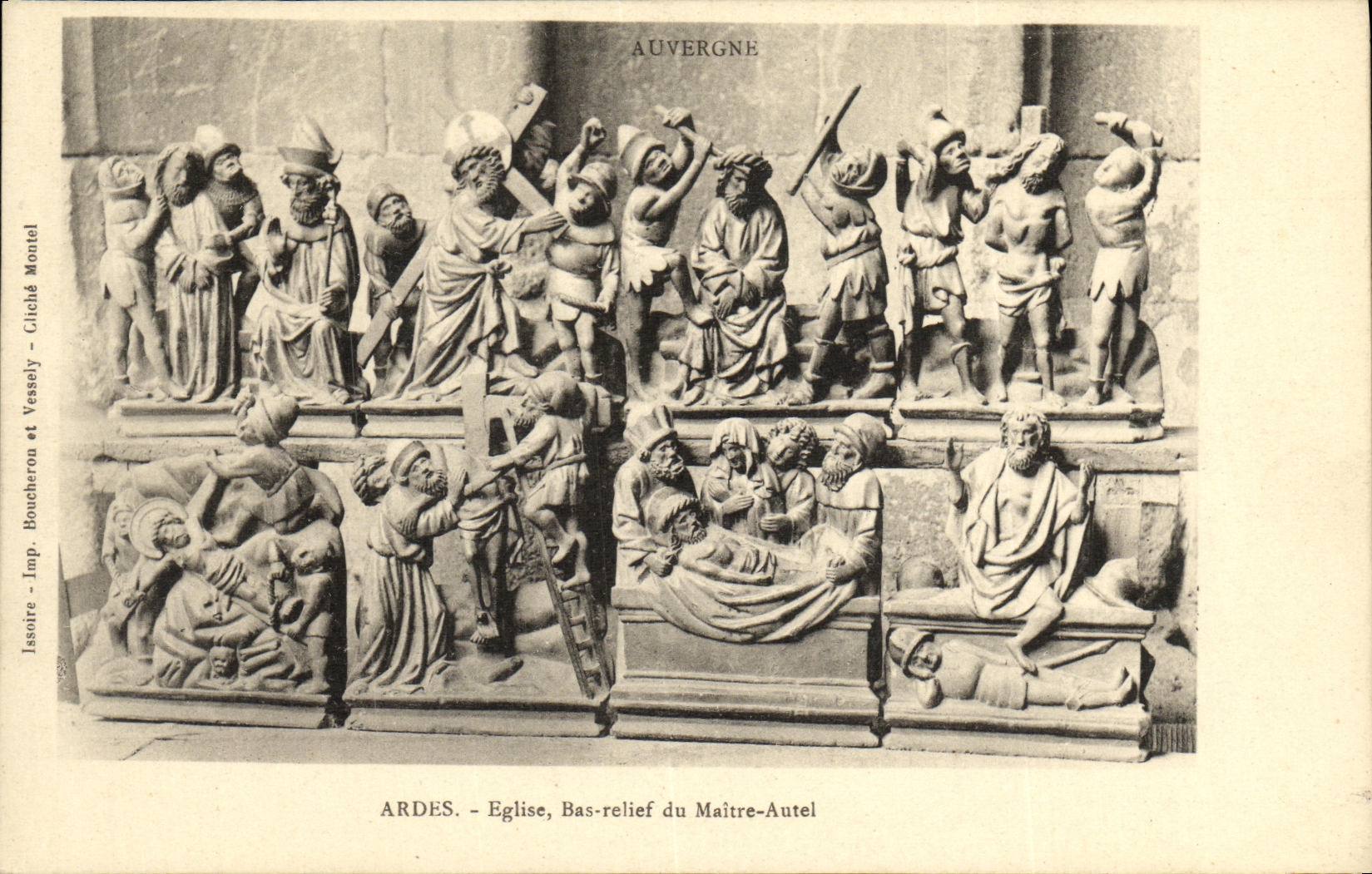 CPA Ardes Eglise Bas Relief Du Maitre Autel 