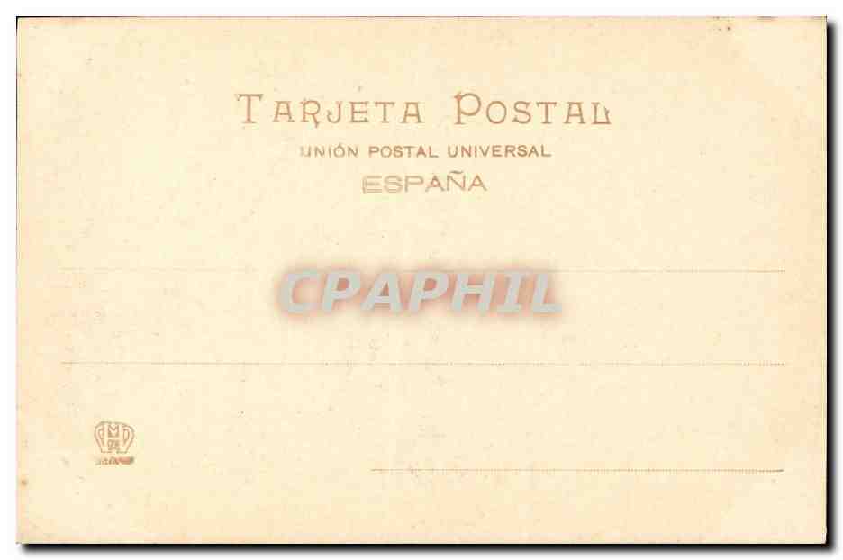 CPA La Virgen Del Pez Rafael de Urbino — Verso