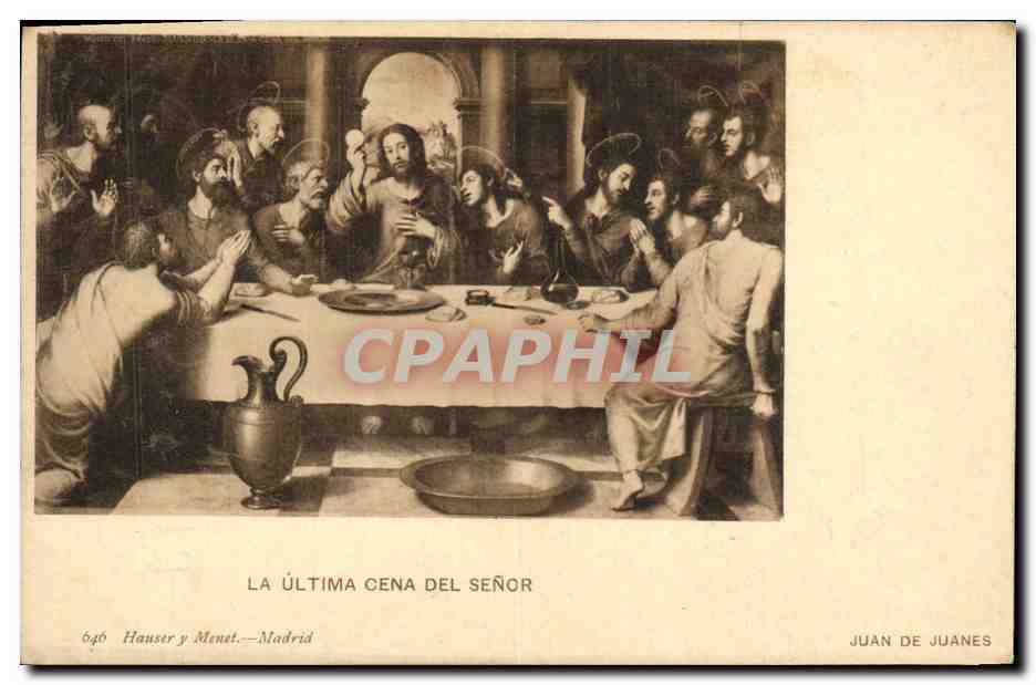 CPA La Ultima Cena Del Senor Juan de Juanes