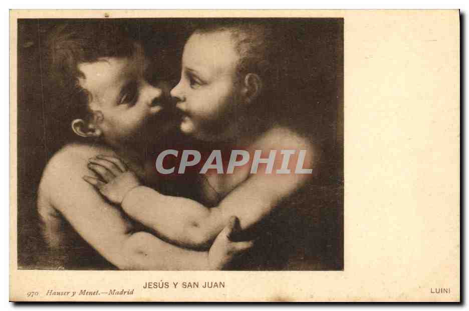 CPA Jesus Y San Juan Luini Enfants