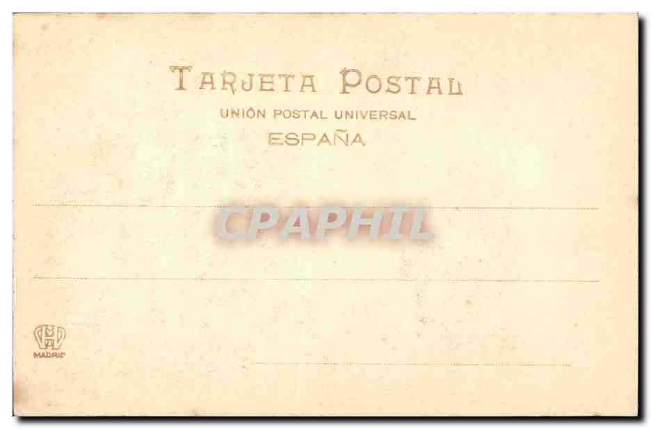 CPA Un Desposorio Lotto  — Verso