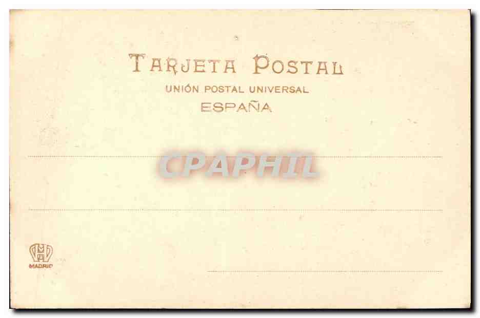 CPA Sacra Familia Del Cordero Rafael de Urbino — Verso