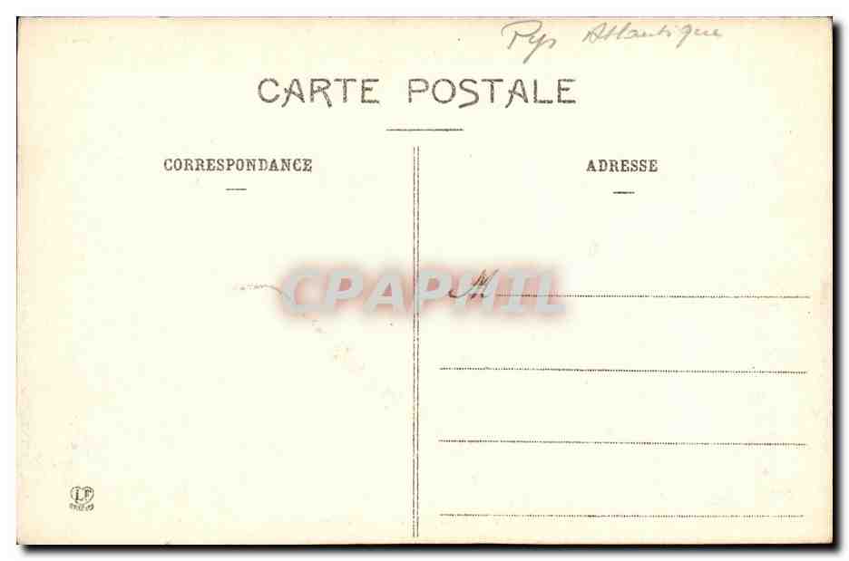 CPA Biarritz Etablissements Thermes Salins  — Verso