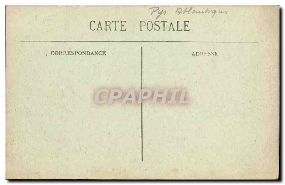 CPA Biarritz Villa Belza — Rückseite