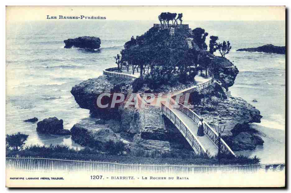 CPA Biarritz Le Rocher Du Basta