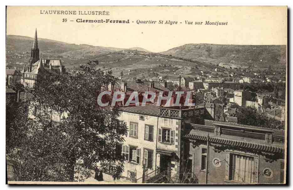 CPA Clermont Ferrand Quartier Vue Sur Montjuset 