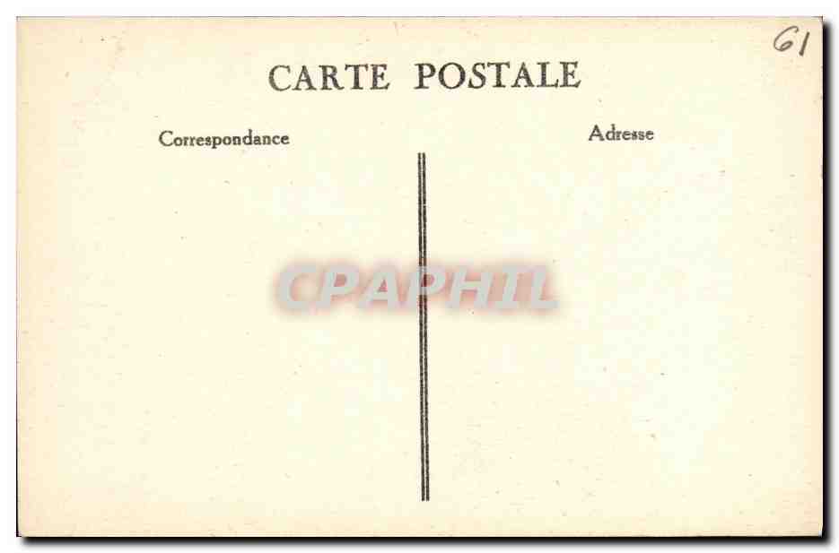 CPA Abbaye De La Grande Trappe Un cote de la chapelle des reliques — Rückseite