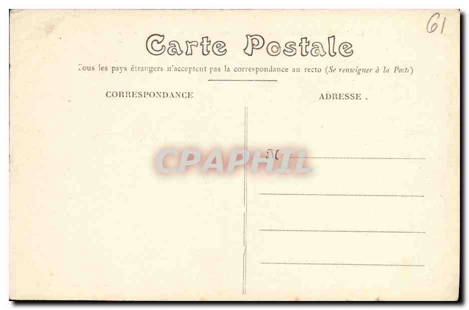 CPA La Chapelle Montligeon Les Bureaux  — Rückseite