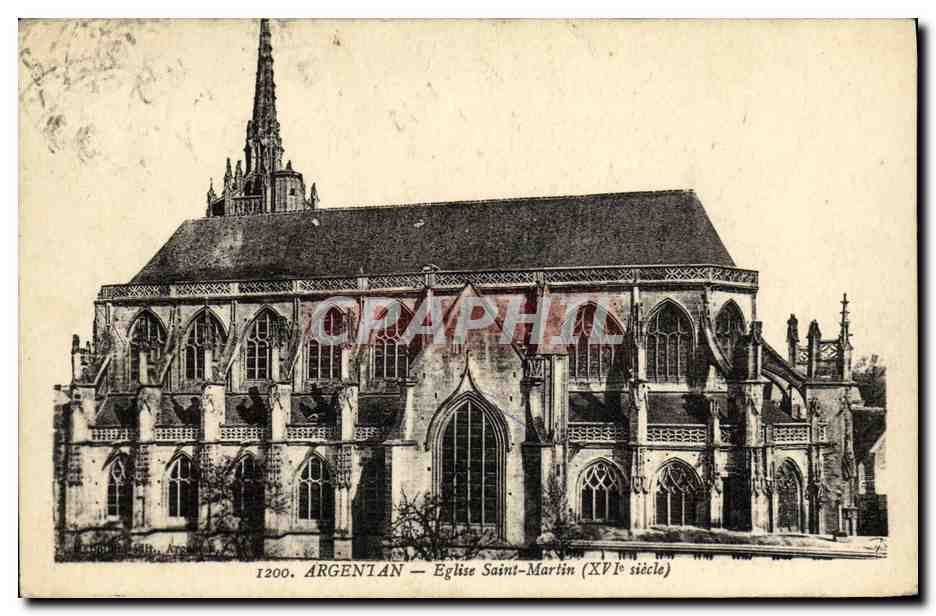 CPA Argentan Eglise Saint Martin 