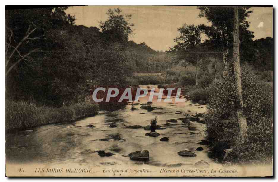 CPA Environs d Argentan L Orne L Orne a Creve Coeur La cascade