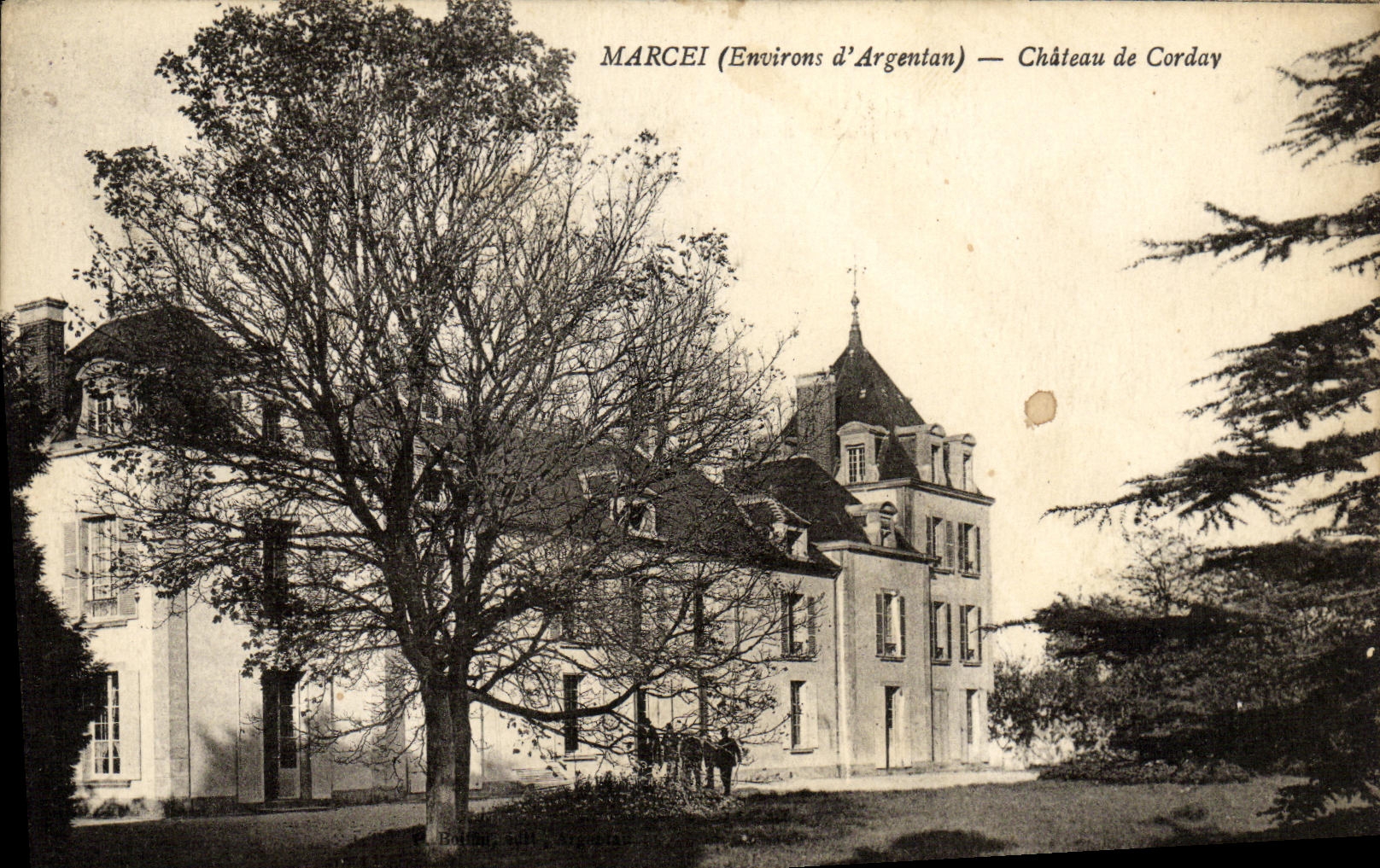 CPA Marcei Environs d Argentan Chateau De Corday 