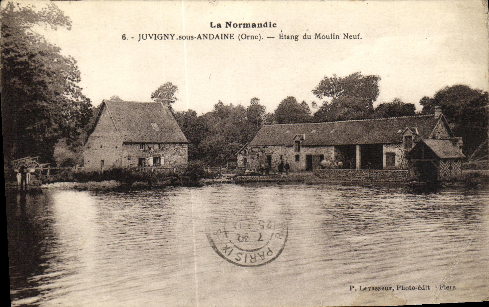 CPA Juvigny Sous Andaine Etang Du Moulin Neuf 