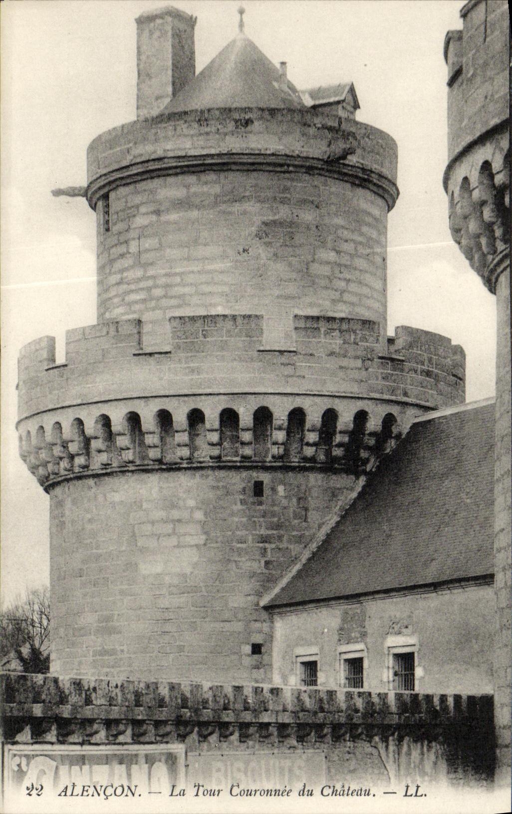 CPA Alencon La Tour Couronnee Du Chateau 