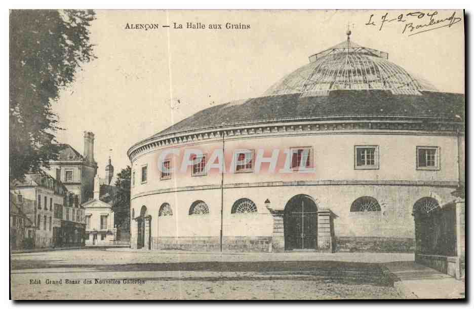 CPA Alencon La Halle Aux Grains 