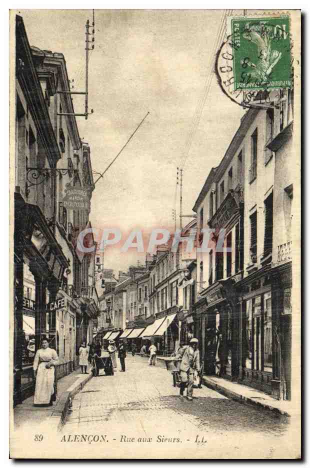 CPA Alencon Rue Aux Skieurs 