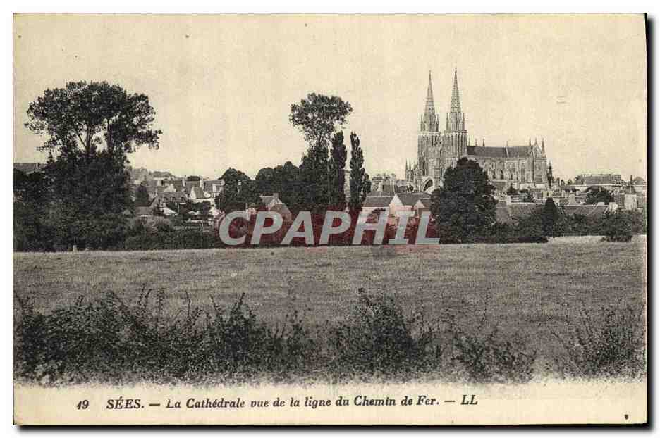 CPA Sees La Cathedrale Vue De La Ligne du Chemin De Fer 