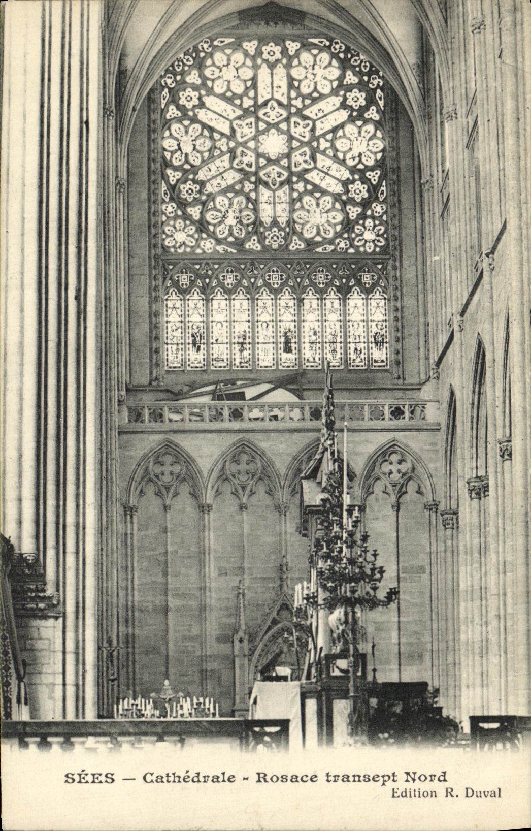 CPA Sees Cathedrale Rosace Transept Nord 