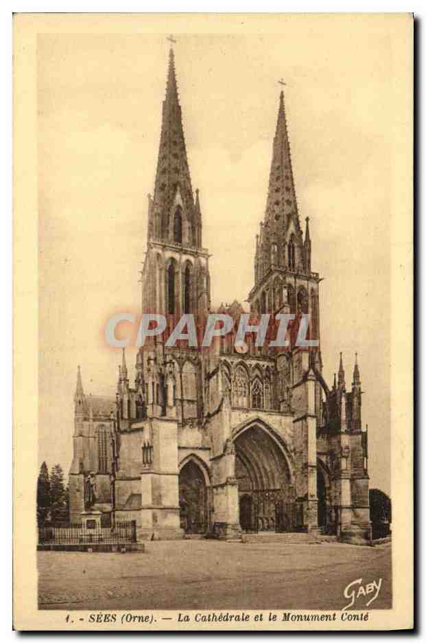 CPA Sees La Cathedrale Et Le Monument Conte 