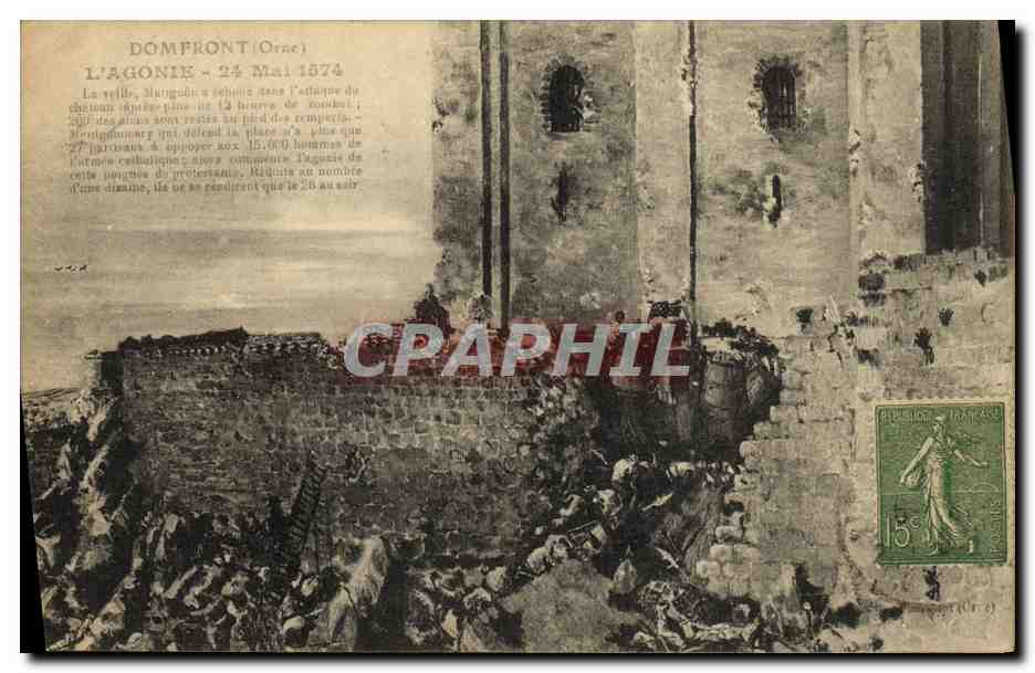CPA Domfront L Agonie 24 mai 1574