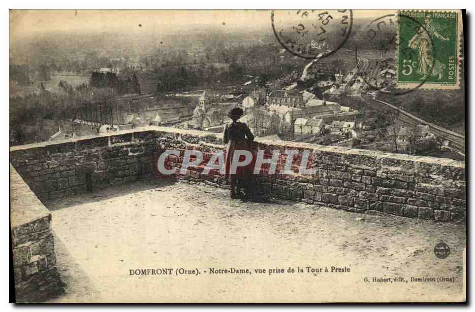 CPA Domfront Notre Dame Vue Prise De La Tour Presle