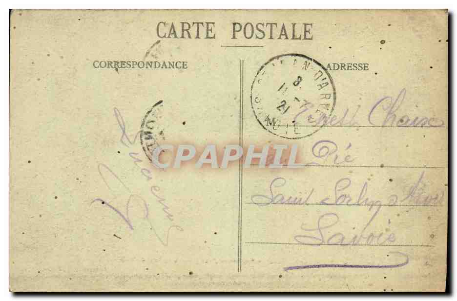 CPA Domfront Notre Dame Vue Prise De La Tour Presle — Rückseite