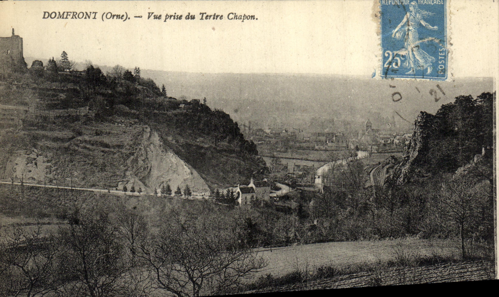 CPA Domfront Vue Prise Du Tertre Chapon 
