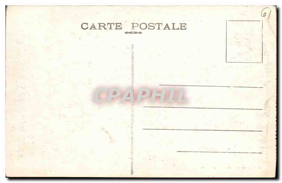 CPA Flers Le Chateau Vu Du Petit Etang  — Rückseite