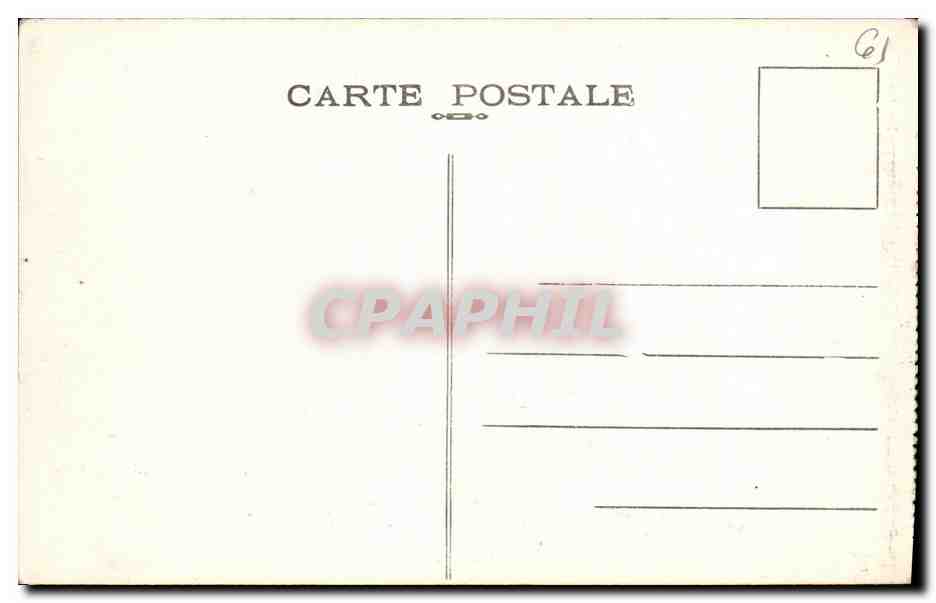 CPA Flers Grille du Chateau et Hotel de Ville  — Rückseite