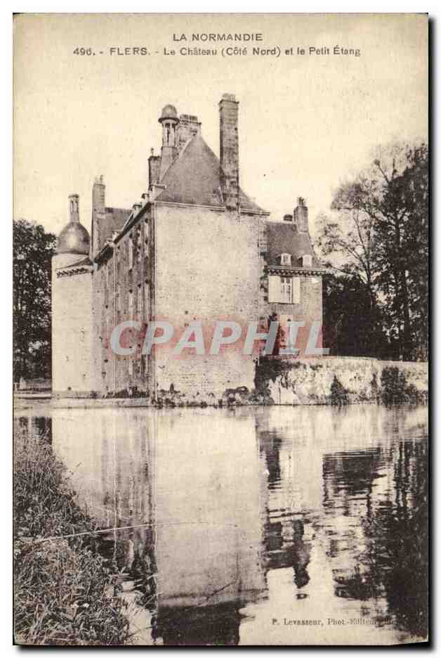 CPA Flers Le Chateau et le petit etang