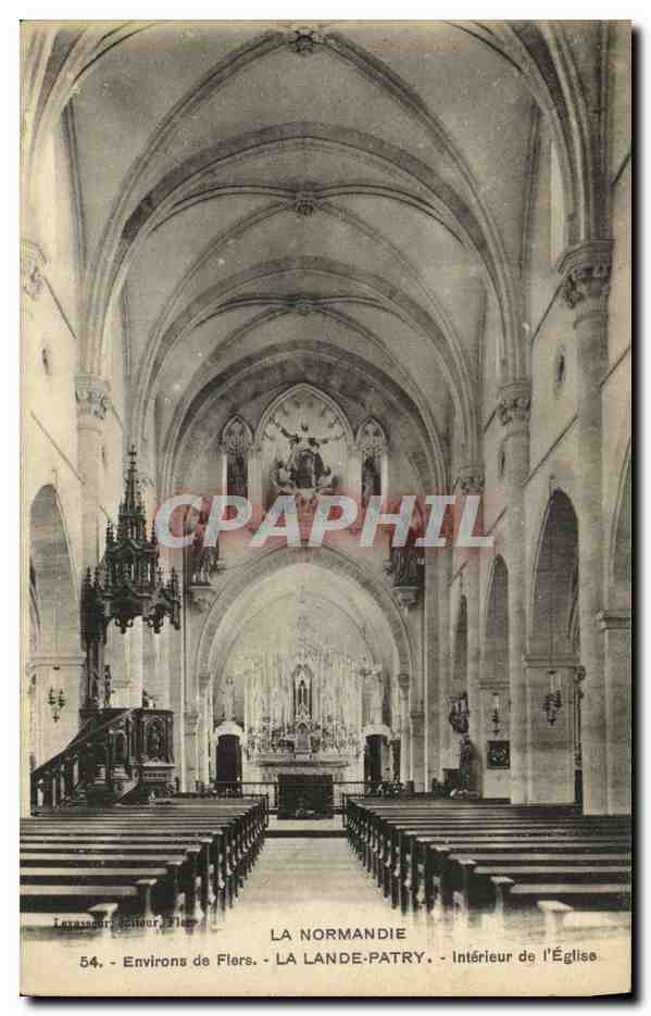 CPA Environs de Flers La Lande Patry Interieur De L Eglise 