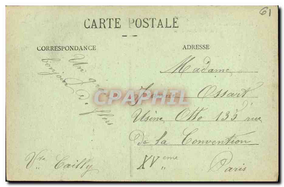 CPA Environs de Flers Les Ifs de la Lande Patry Datant de Jules Cosar  — Rückseite