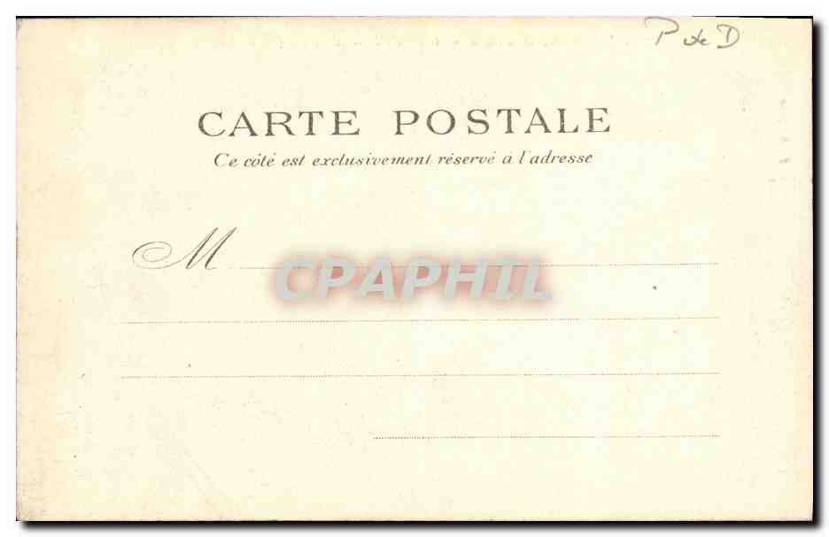 CPA L Auvergne Orcival L Eglise  — Verso