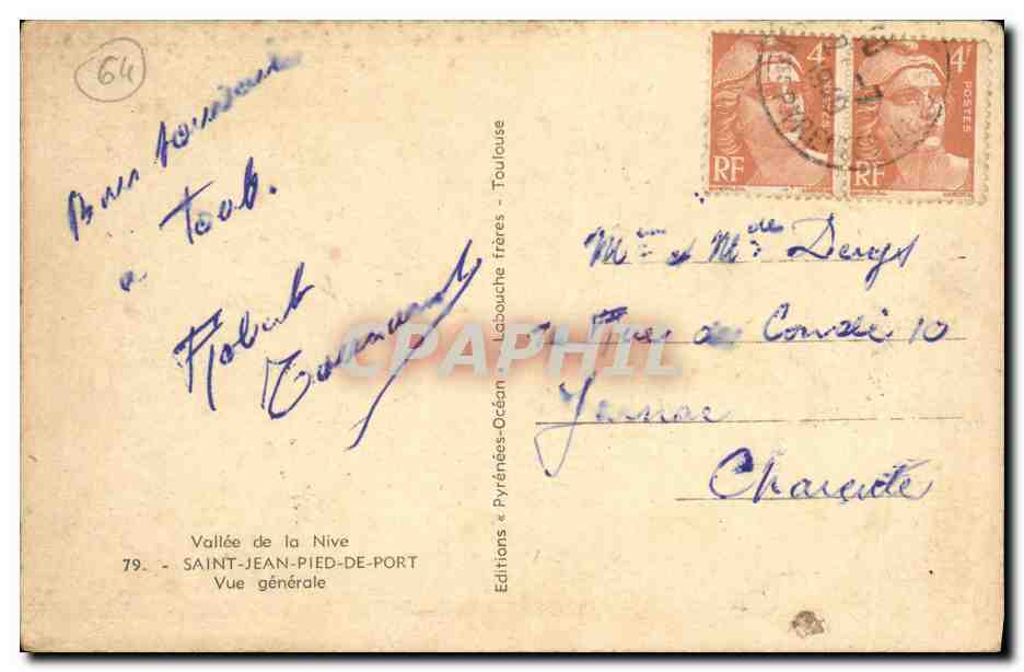 Saint-Jean-Pied-de-Port — Vallée de la Nive — Vue générale — Éditions Labouche frères — Reverso