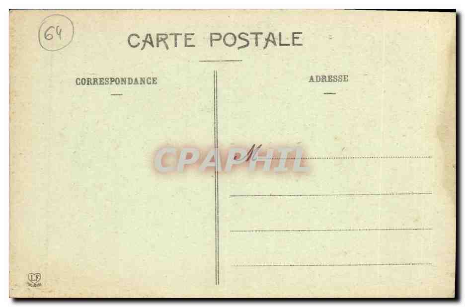 CPA Orthez Les Rives Du Gave Et Vieux Pont  — Rückseite