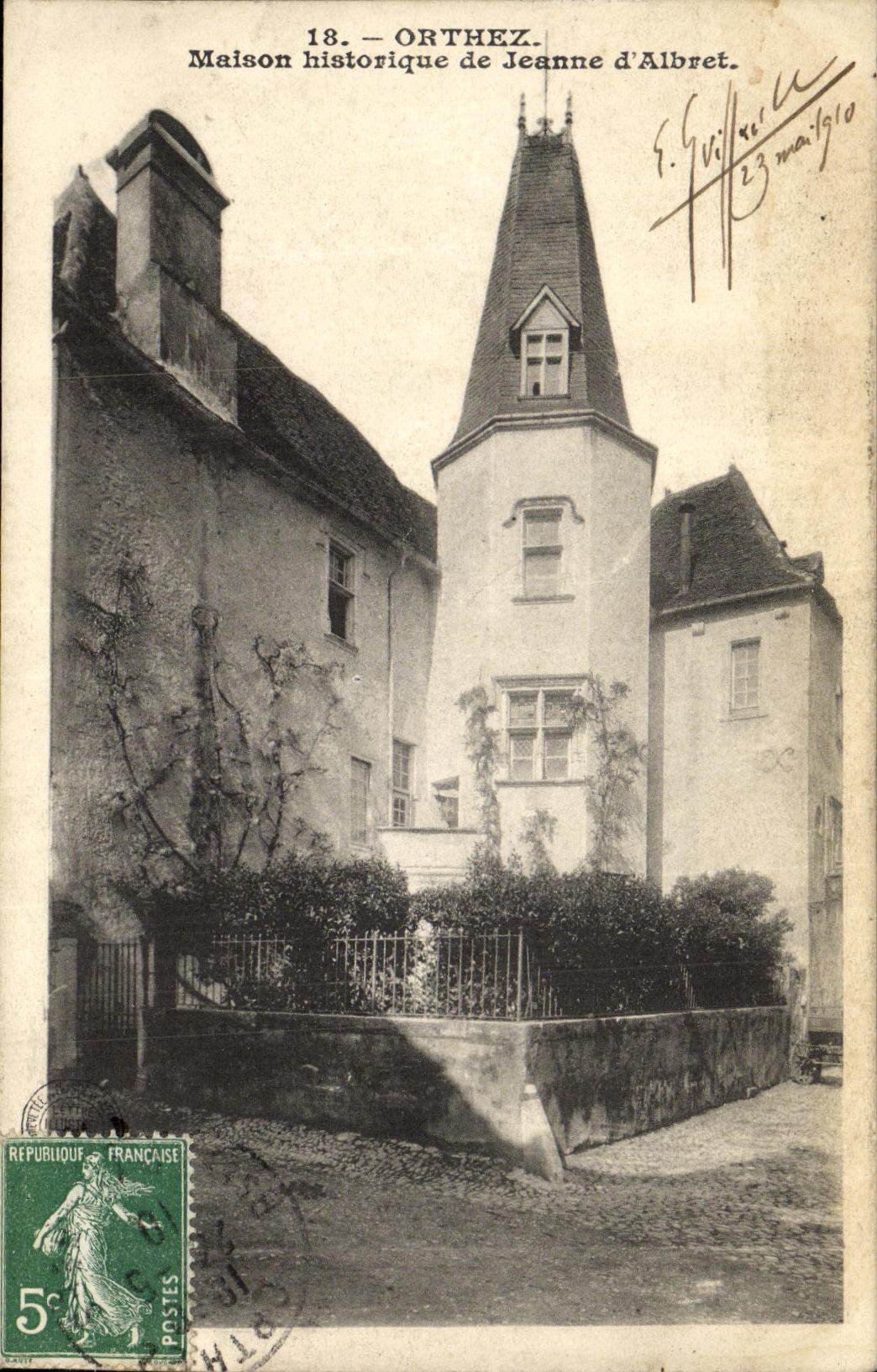 CPA Orthez Maison Historique De Jeanne D Albert 