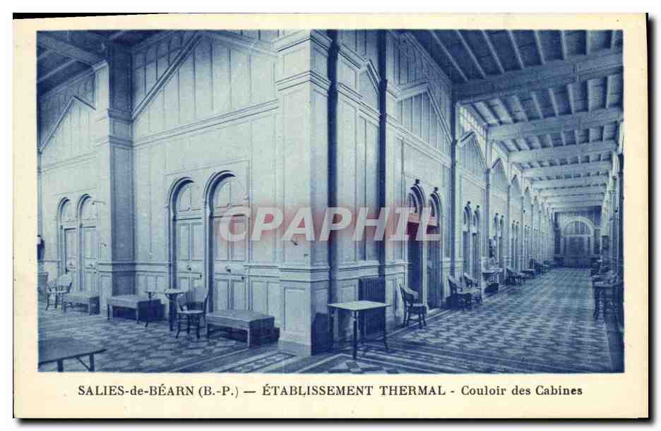 CPA Salies De Bearn Etablissement Thermal Couloir des cabines 