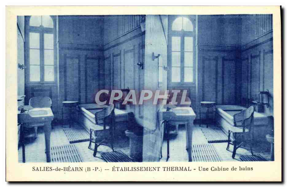 Salies-de-Béarn (B-P.) — Établissement Thermal — Une Cabine de bains