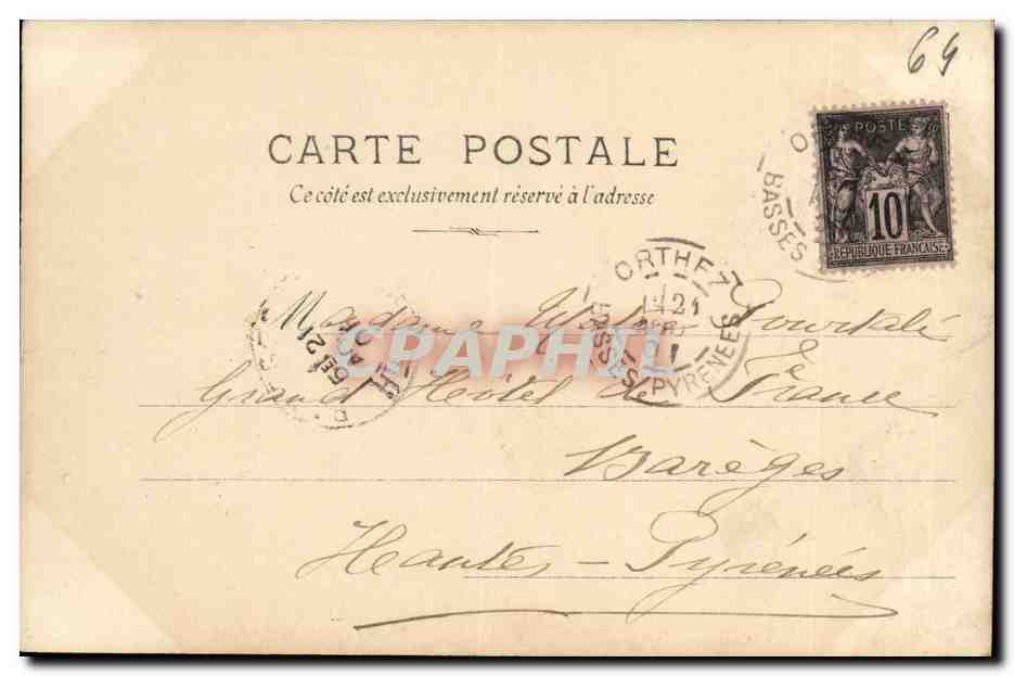 CPA Fantaisie Enfants Fluers  — Rückseite