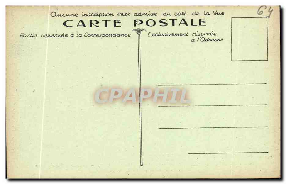 Ascension de la Rhûne (alt. 900 m.) — SARE, ASCAIN (B.-P.) — Tramway-Funiculaire. La voie à Saint-Ignace. M. D. — Achterkant