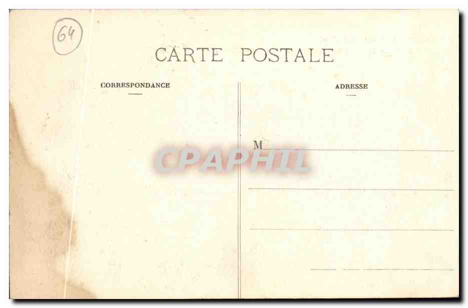 CPA Oloron Ste Marie La Caisse d Epargne — Rückseite
