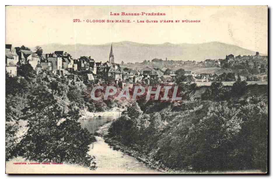 Oloron-Sainte-Marie — Les Gaves d'Aspe et d'Oloron — Poste Type Lannes, Pau, France