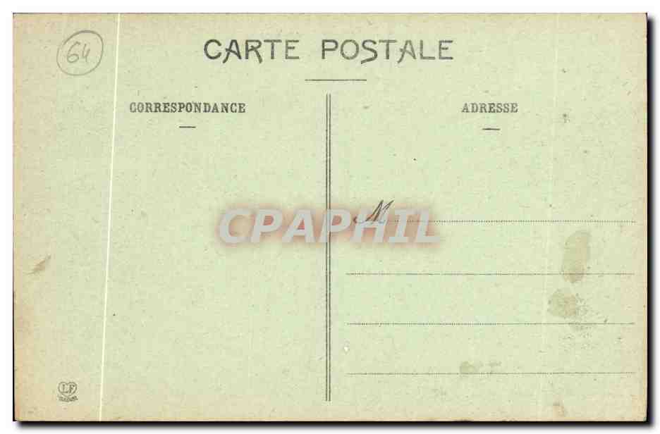 Oloron-Sainte-Marie — Les Gaves d'Aspe et d'Oloron — Poste Type Lannes, Pau, France — Verso