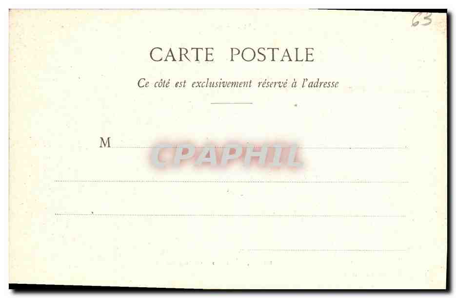 CPA Besse Vieille Boutiques — Verso