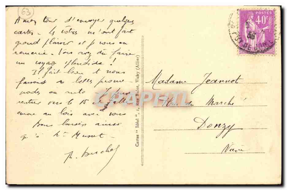 CPA Besse Maison De La Reine Margot  — Verso