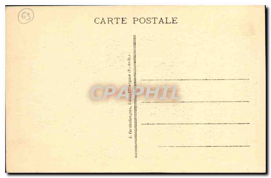 Viaduc des Fades - Le plus haut d'Europe — L'Auvergne Poétique — G. d'O. - 1184 — Verso