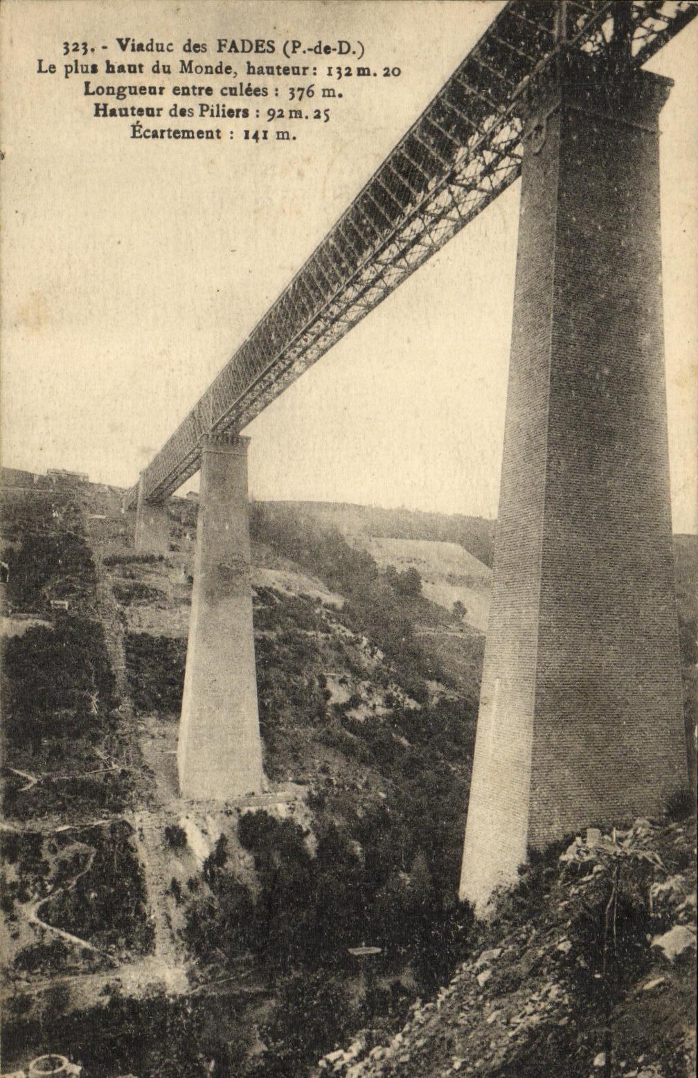 Viaduc des Fades (P.-de-D.) — Le plus haut du Monde — Chaumont, éditeur Montlagon